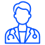 icon blue doctor