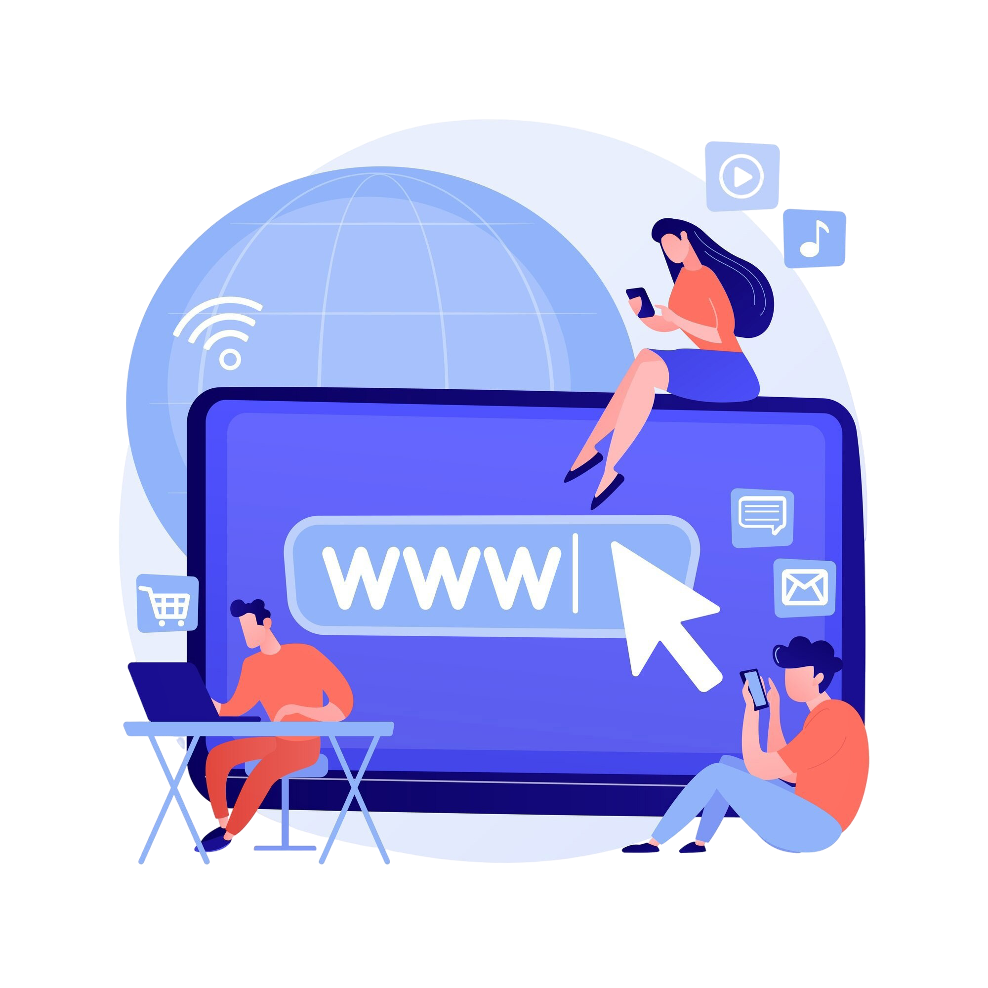 internet addiction abstract concept vector illustration real life substitution living online disorder web addiction digital addictive behavior internet overuse social media abstract metaphor